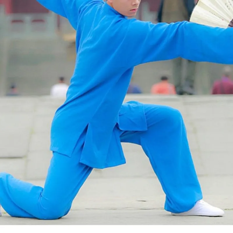 Men Women Tai Chi Suit Cotton Linen Clothes Sets Practice Clothing Martial Art Uniform Taoist Kung Fu Top+pants Breathable