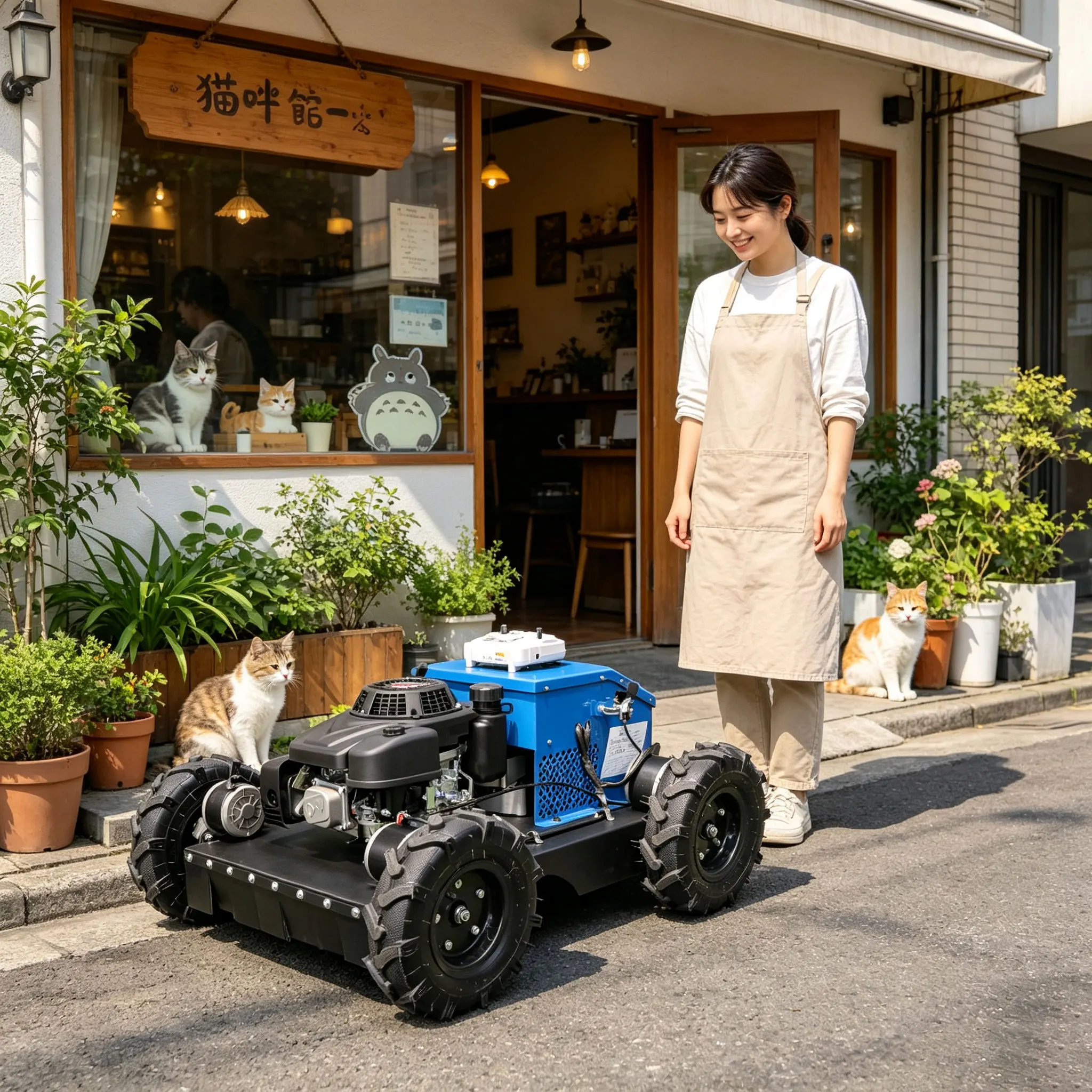 Customized lawn mower with strong remote control signal, capable of continuous high-intensity operation