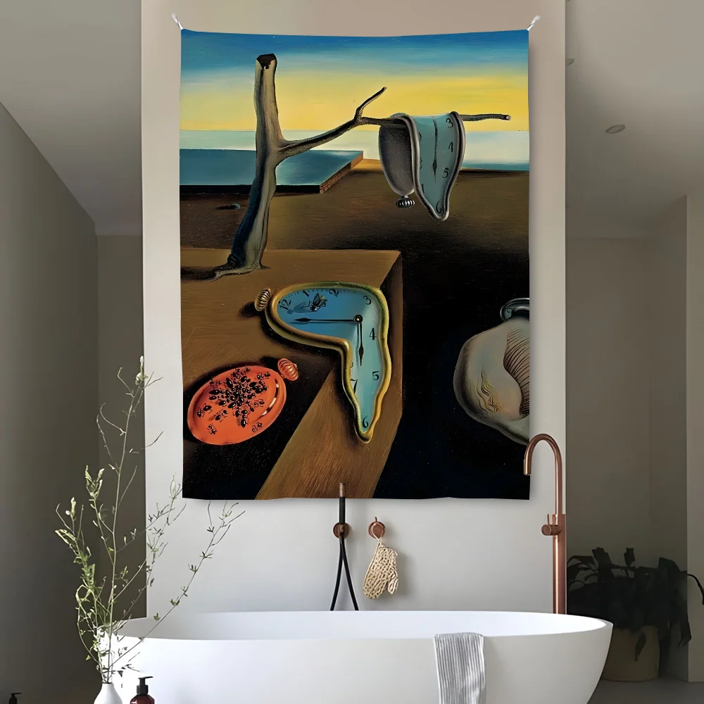 S-Salvador Dali Abstract Art Tapestry Perfect For Home&Living Bedroom Decor Wall Art Backdrop Banner