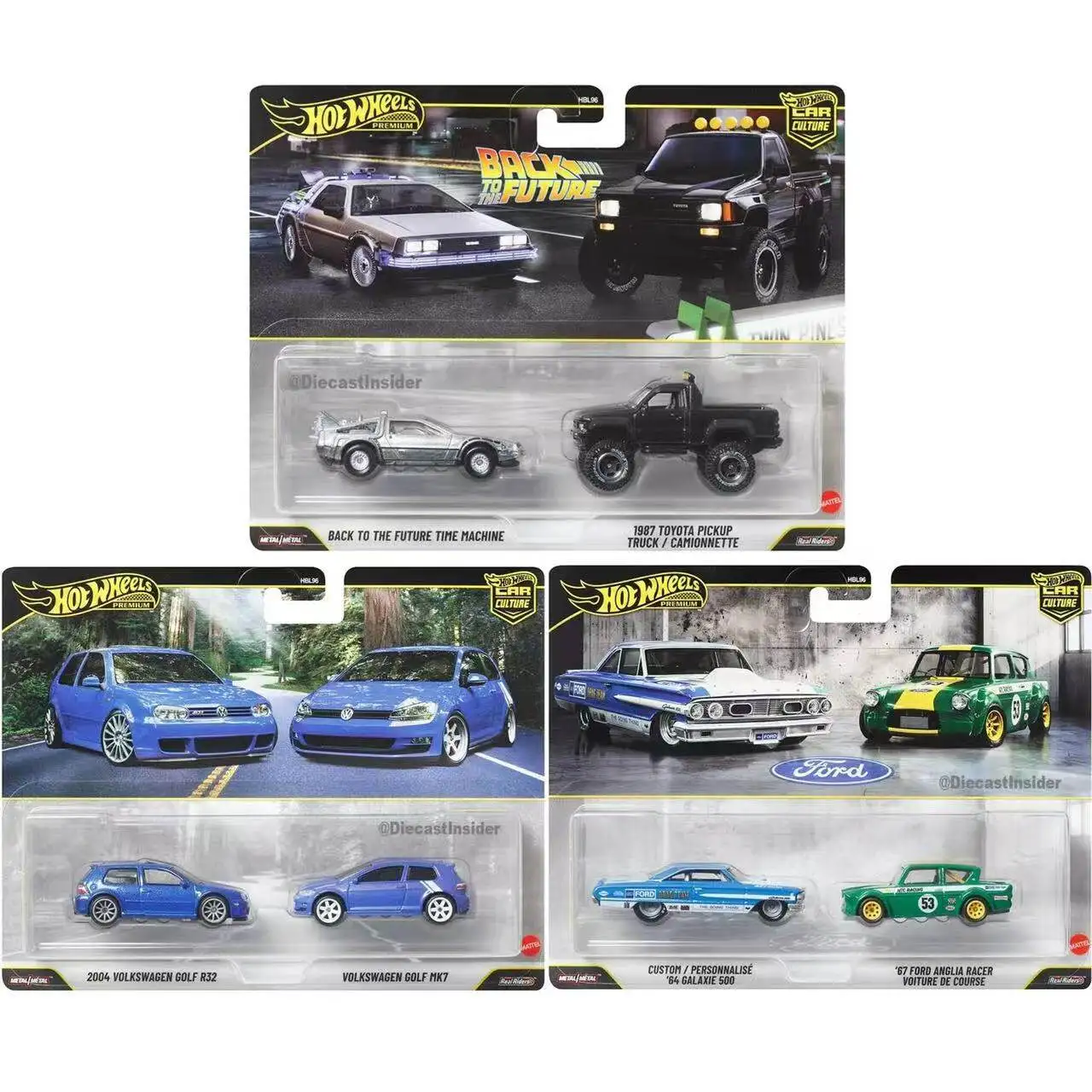 

Hot Wheels Car Culture VOLKSWAGEN FORD BACK TO THE FUTURE /64 Металлическая литая модель-игрушка HBL96