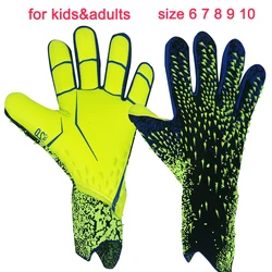 Latex Fußball Torhüter Handschuhe Erwachsene verdickt Fußball Profi Kinder Teenager Torhüter Fußball Sport Torwart Handschuhe