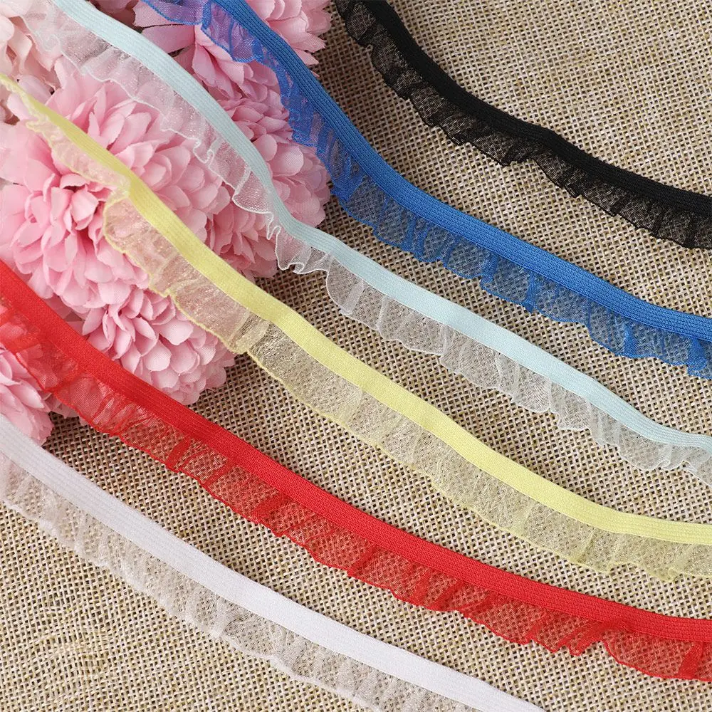 Quality DIY Sewing Guipure  Stockings Material Dolls Clothing Trim Lace Fabric Plated Collar Dress Decoration Elastic Lace