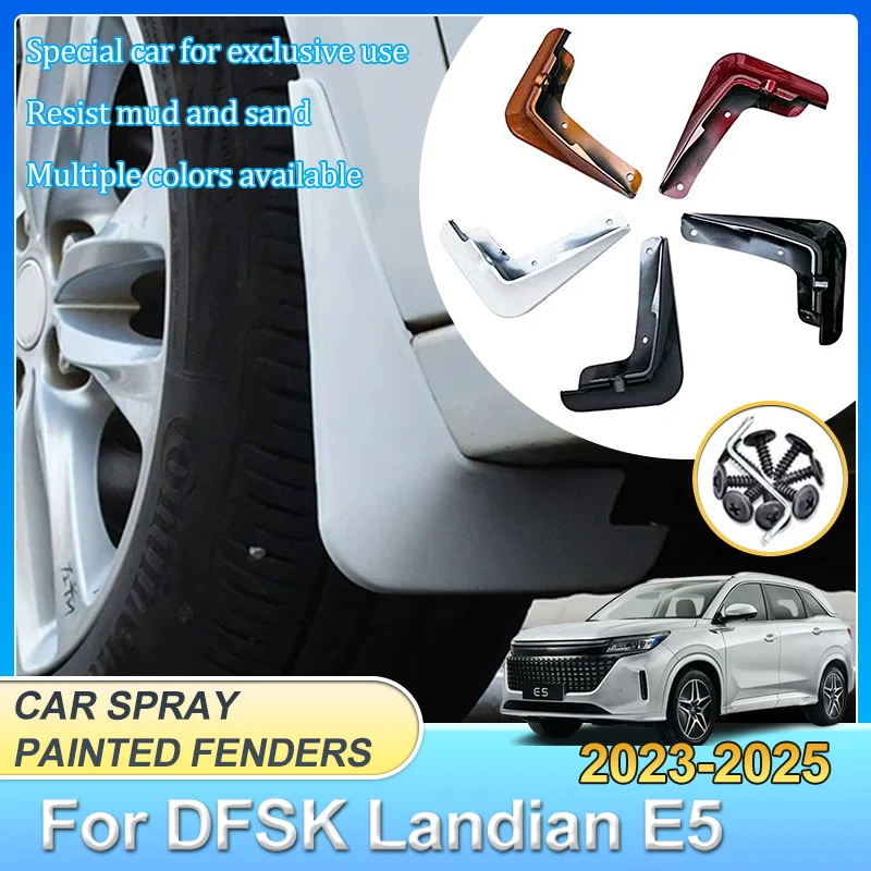 

Auto Front Rear Fender For For DFSK Landian E5 Accessories 2023 2024 2025 Mud Flaps Splashguards Mudguard Baking Paint Mudflaps