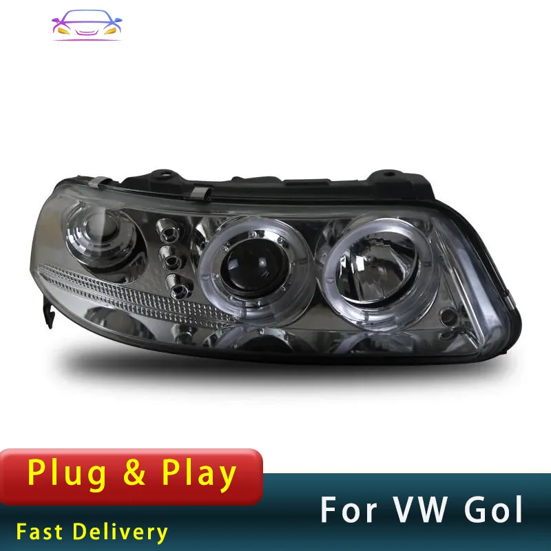 For Volkswagen Gol 2003-2007 Headlights DRL LED  Upgrade New Design Turn Signal Brake  Head Lamp  Accembly Auto Accessory