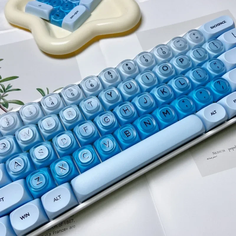 أغطية مفاتيح كريستالية وردية HOA أغطية مفاتيح مخصصة للألعاب لوحة مفاتيح ميكانيكية PBT مجموعة أغطية مفاتيح للوحة المفاتيح المكتبية #6