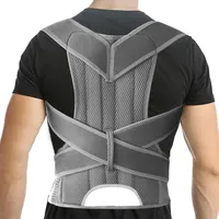 3XL 4XL Spine Straightener Support Band Back Posture Corrector Brace Spine Lumbar Scoliosis Corrective Orthopedic Belt Men 2027