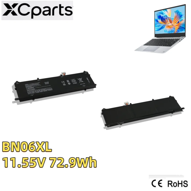 11.55V 72.9Wh New BN06XL Laptop Battery HSTNN-IB9A for HP Spectre X360 15-EB Convertible 15-EB Notebook L68235-1C1 L68299-005