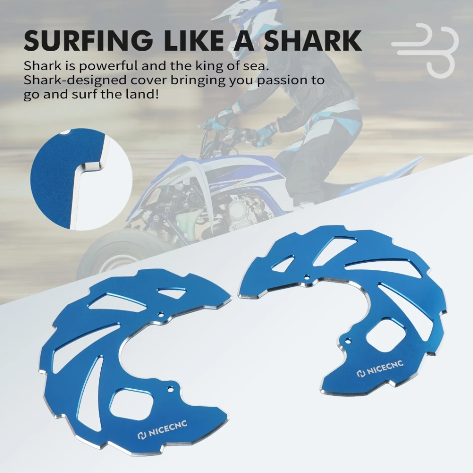 

NICECNC Aluminum Front Brake Rotor Disc Cover Guard For Yamaha Raptor 700 700R YFZ450 YFZ450R YFZ450X YFZ450V 5TG-2514A-00-00