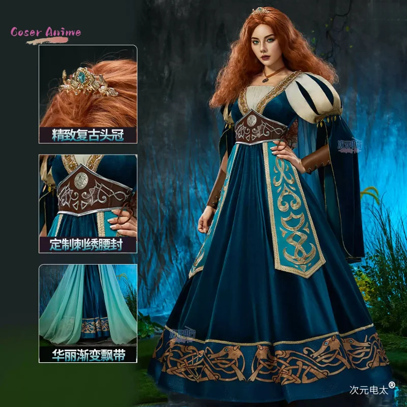 أزياء كالفاري ميليندا ماي التأثيرية فستان رائع زي موحد لحفلات الهالوين ملابس لعب الأدوار للنساء #1