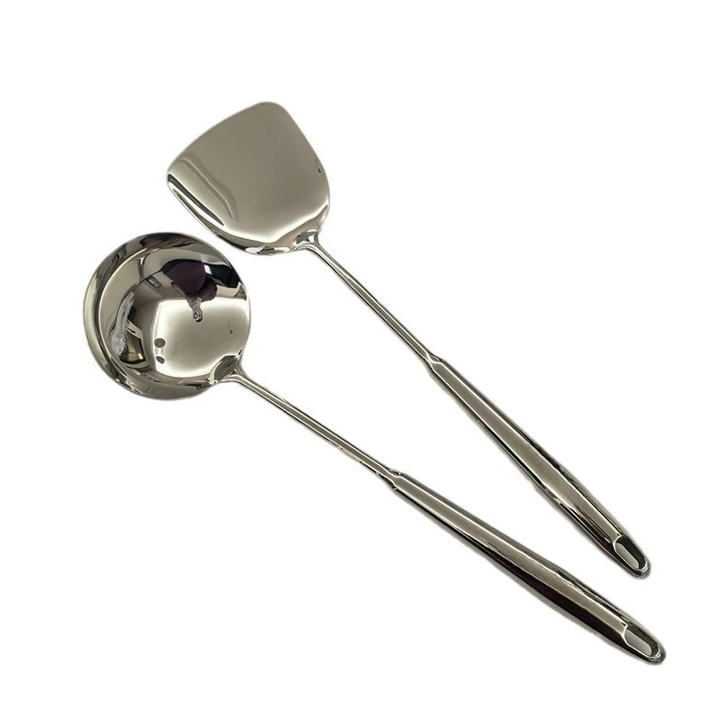 316L stainless steel household high appearance soup spoon, hollow heat-resistant shovel spoon