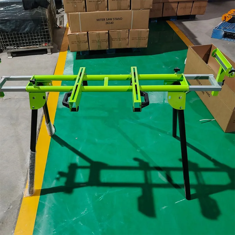 Portable Aluminum Alloy Mitre Saw Stand Woodworking Mobile Support Frame Heavy-Duty Adjustable Folding Workbench