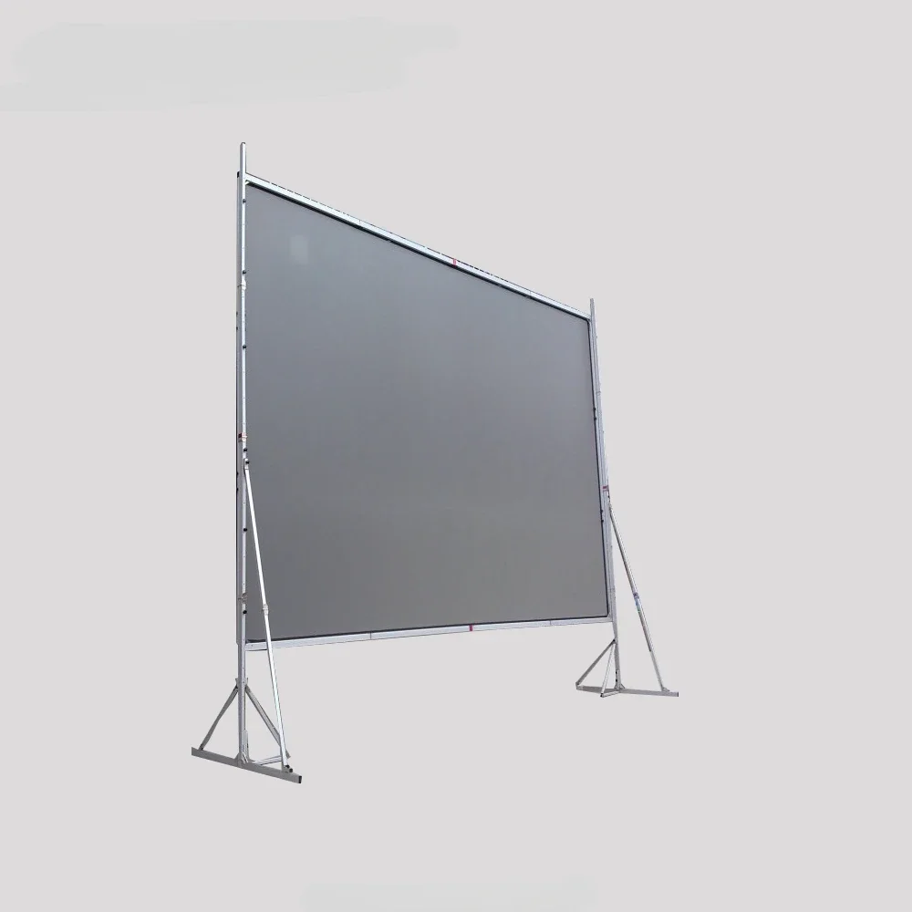 200 inch foldable fast frame large outdoor projection fast fold rear front fast folding projector projection screen with drapes