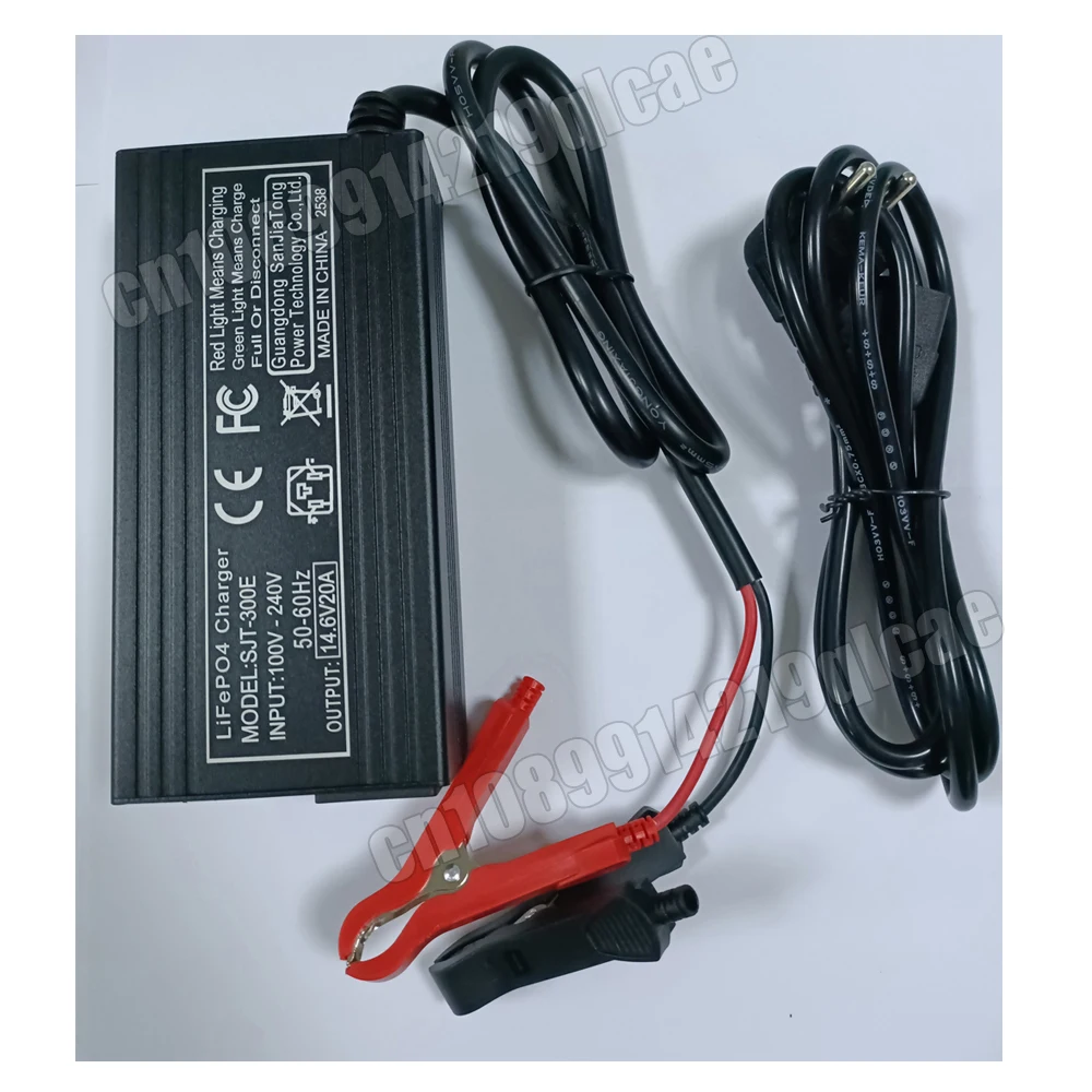 12V 20A Inteligentní nabíječka baterií pro Lifepo4 Lithium 4S 14,6V Rychlonabíječka pro železo Lithium Fosfátové Baterie Nabíjecí Sada - náhled 6