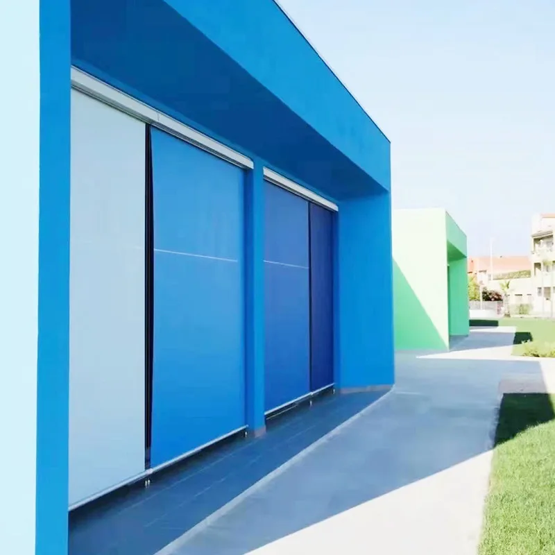 2025 في الهواء الطلق يندبروف البريدي المسار الستائر الدوارة الآلية الكهربائية