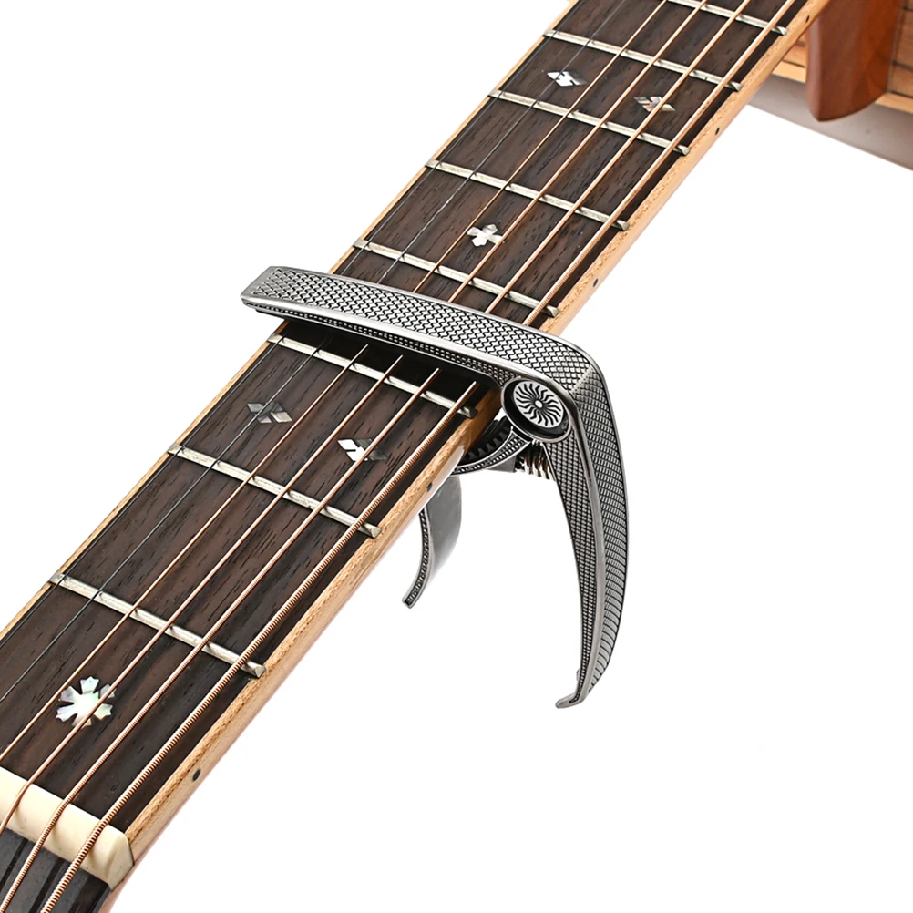 

Premium Metal Portable Tuning Clip Stable Pressure Durable Break Resistant Capo Clamp For Beginners Professionals Useful Guitar