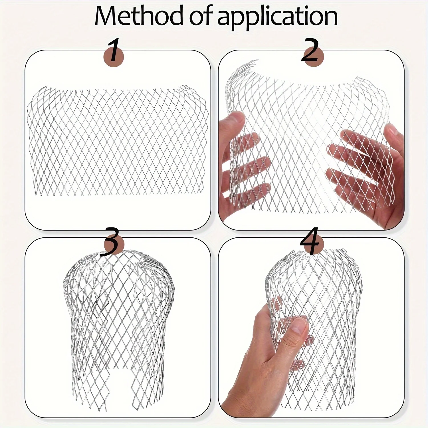 4 قطعة المزاريب تصفية شبكة سقف ورقة صافي مزراب الحرس ماسورة التصريف مصفاة الفلتر في الهواء الطلق غطاء للصرف غطاء مزراب #4