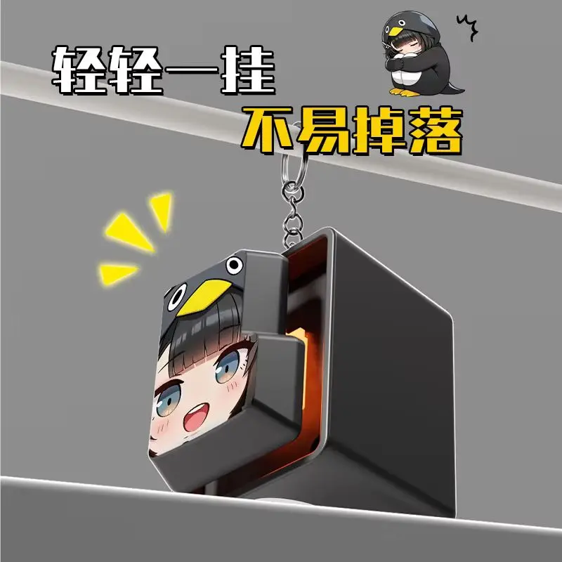 Gugu Gaga Penguin Doll Cute Anime Fans Decompression Fidget Enter Glowing Sound Keychain Funny Pendant Stress Relief Toy view 4