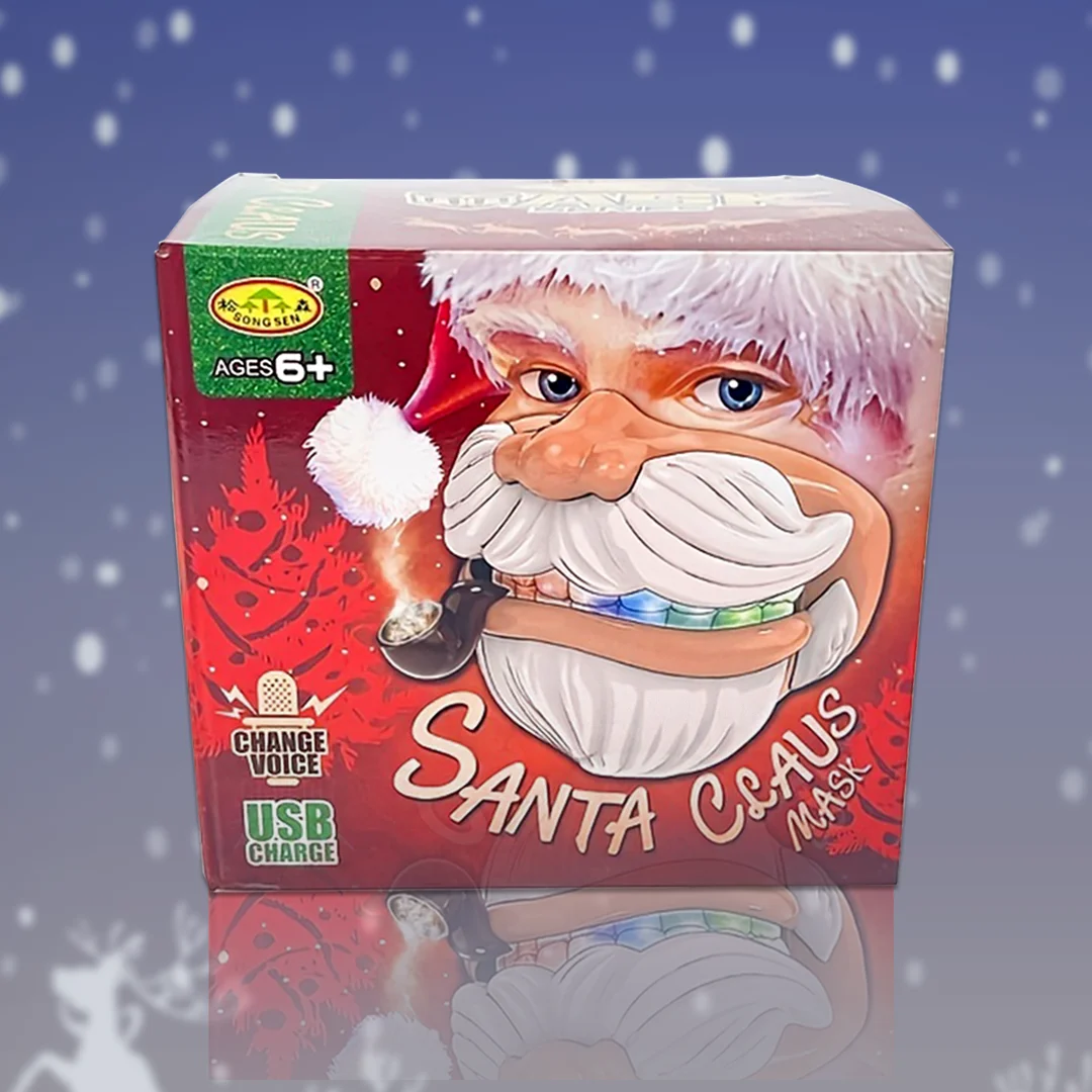 Voice Changer Santa Claus Face Mask for Kids – Christmas Party
