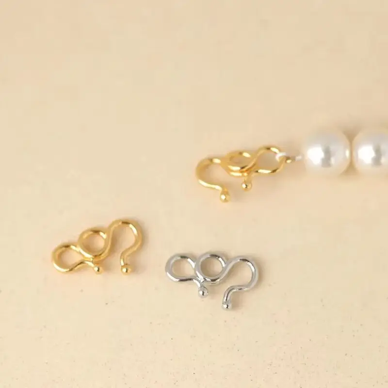 

1PCS 14K Gold Color Versatile S Buckle M Buckle W Buckle Bracelet Necklace End Buckle DIY Handmade Charm Accessories
