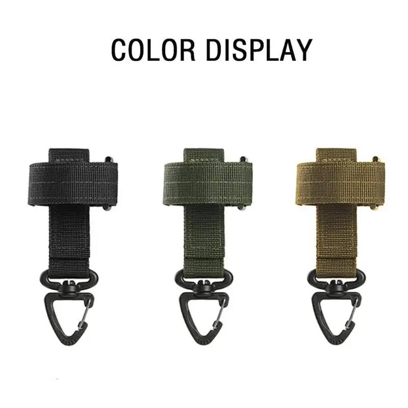 ใหม่ Multi-Purpose ถุงมือ BUCKLE ถุงมือตะขอพัดลมกลางแจ้งปีนเขาเชือกเก็บปรับ Camping แขวน