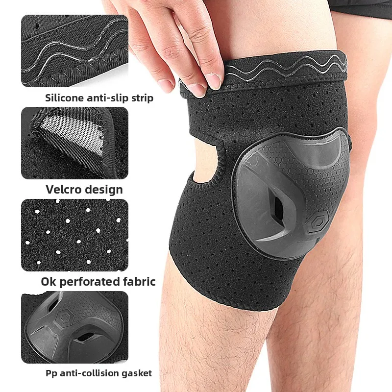 Sports Knee Pads Anti Slip Thick Protective Gear for Roller Skating Riding Kneeling Use Fall Prevention Collision Protection
