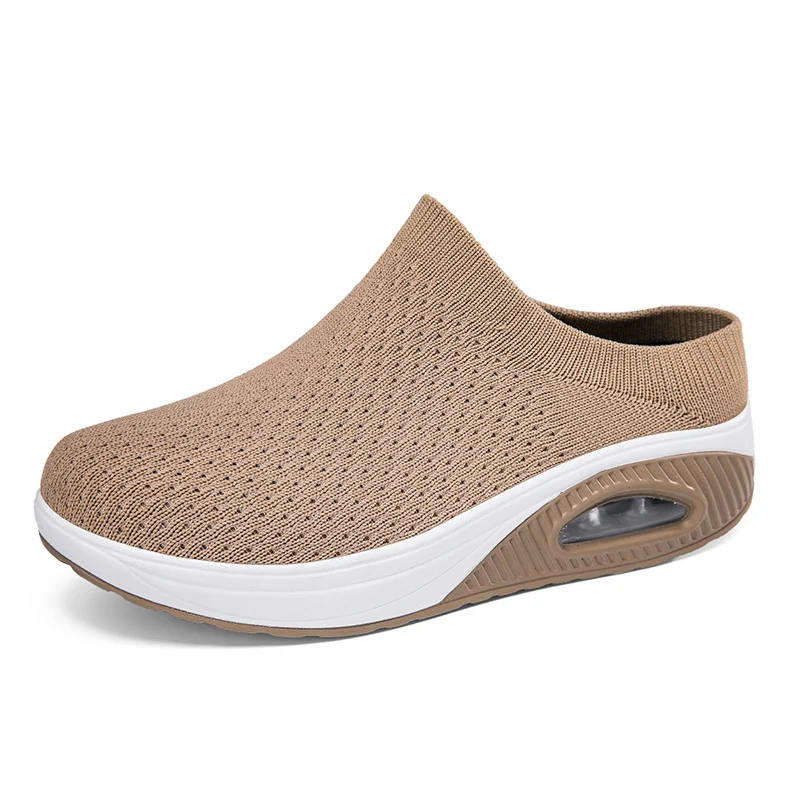 

Lightweight new spring and summer half-slippers for women, large-sized anti-slip flat shoes, rest sports loafers