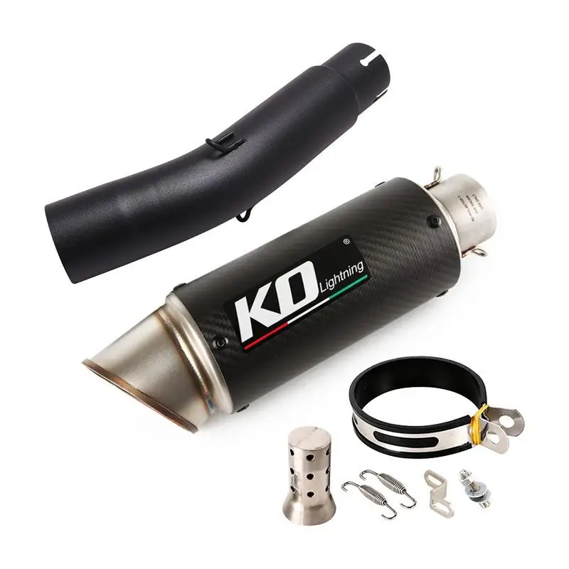 

Exhaust Pipe For Honda CM500 CM300 Rebel 500 17-21 Motorcycles Escape Muffler Mid Link Pipe Steel Carbon Fiber Slip On DB Killer