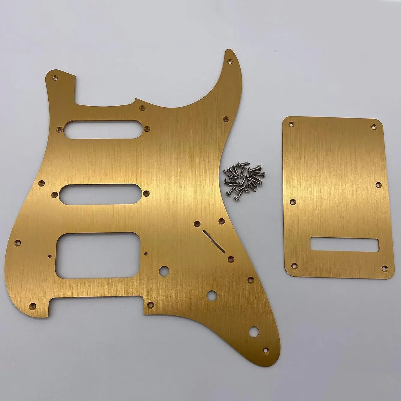 

SSH 11 Hole Electric Guitar Pickguard and BackPlate Set Aluminum for US/Mexico Made Standard Modern Style Guitar