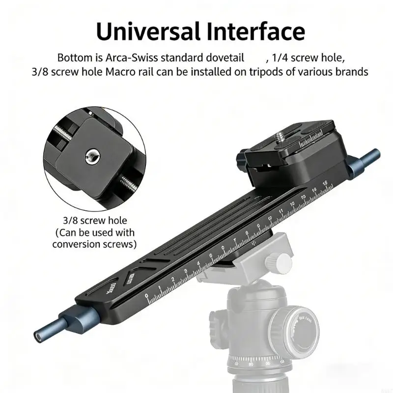 

Металлическая направляющая для фотоаппаратов DSLR с точной макрофокусировкой и плавной регулировкой демпфирования 896C