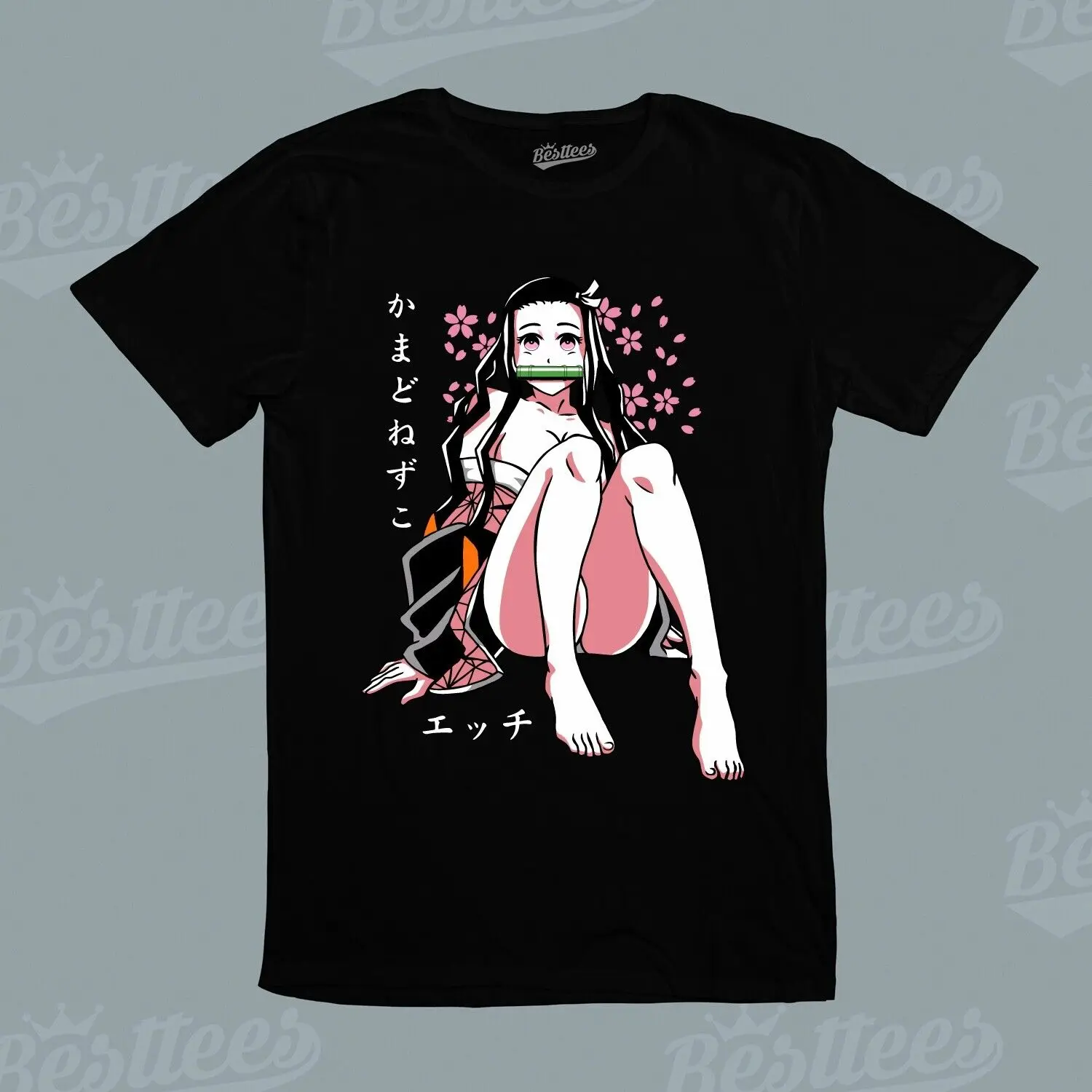 JAPANESE Demon Slayer Kimetsu No Yaiba NEZUKO KAMADO ANIME CUTE CARTOON T-Shirt