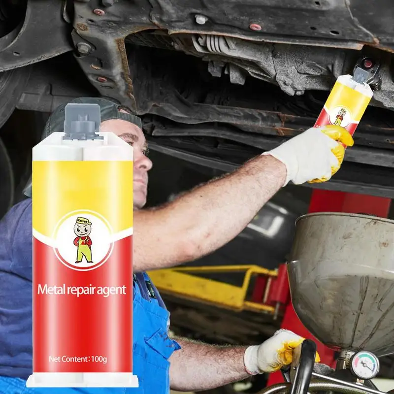 

Metal Repair Glue Cast Iron High Strength Repairing Adhesive Corrosion Preventive Casting Repair Glue Heat Resistance Waterproof