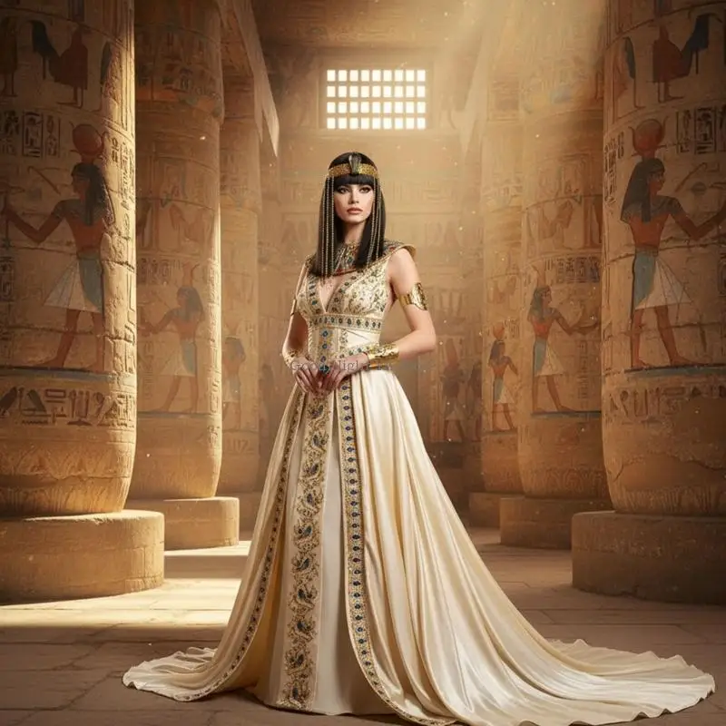 Cleopatra Egyptian Snake Headpiece Egyptian Queen Costume for Halloweeen