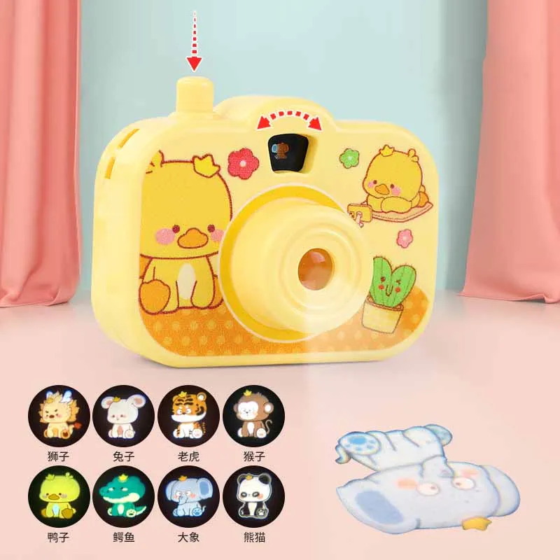 Children's Cartoon Cute Animal Projection Camera Toys Children Sleeping At Night Projection Camera Game Ight-emitting Toys