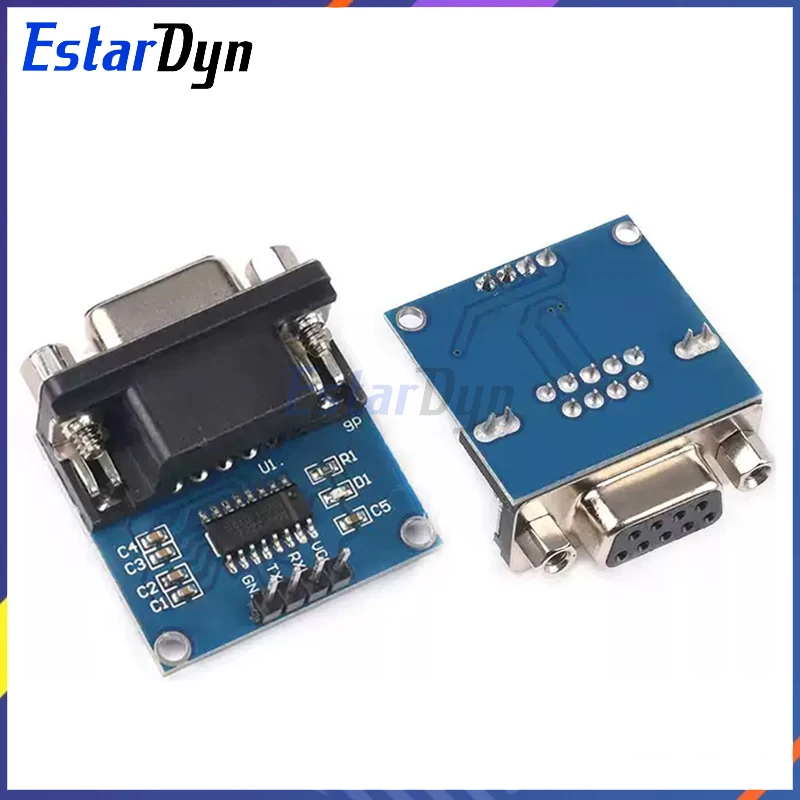 Estardyn MAX3232 RS232 to TTL Serial Converter Module with DB9 Connector - Replace MAX232 Chip for Industrial Use