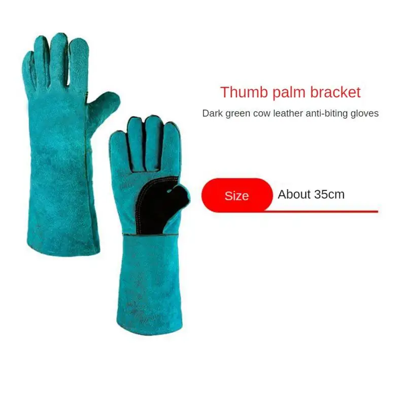 Anti-Bite Safety Gloves Multi-function Ultra Long Leather Pets Grip Biting Protective Gloves For Catch Dog Cat Reptiles Animal