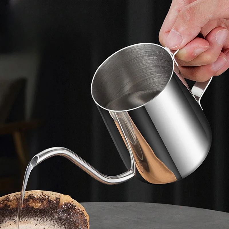 Hand Brewed Coffee Pot, Ear Filter, Long Mouthed, Fine Mouthed Stainless Steel Goose Neck Mouth, Long Mouthed Coffee Pot