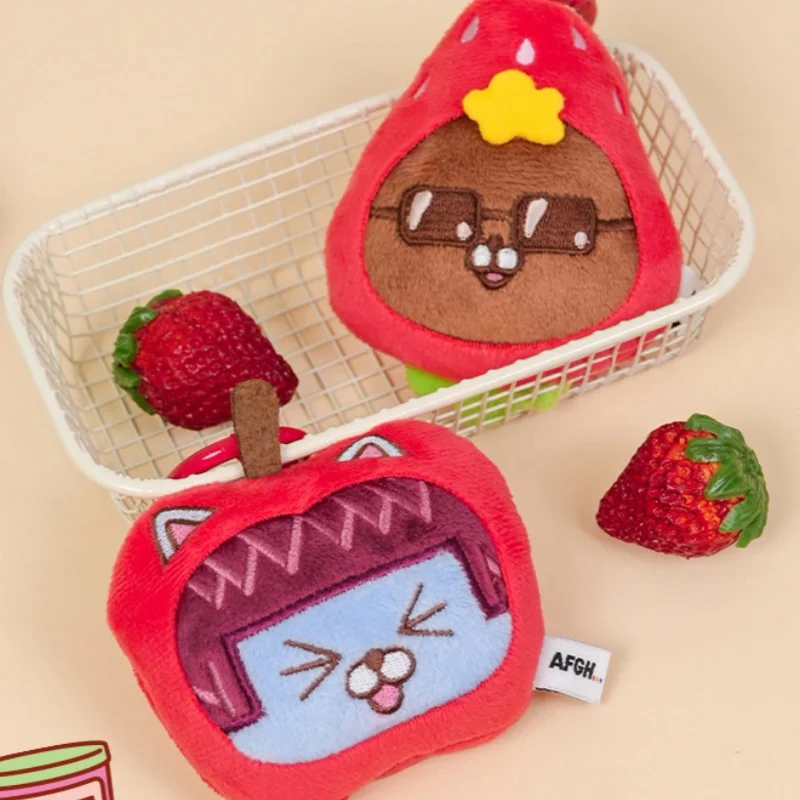 Dessin animé créatif Kakao Friends peluche corps miroir pendentif porte-clés sac à dos pendentif décoration garçons et filles cadeaux de vacances