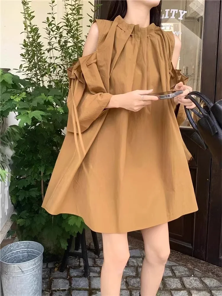 

Новая летняя женская юбка-миди с открытыми плечами, утягивающая, модная, повседневная, в стиле кэжуал