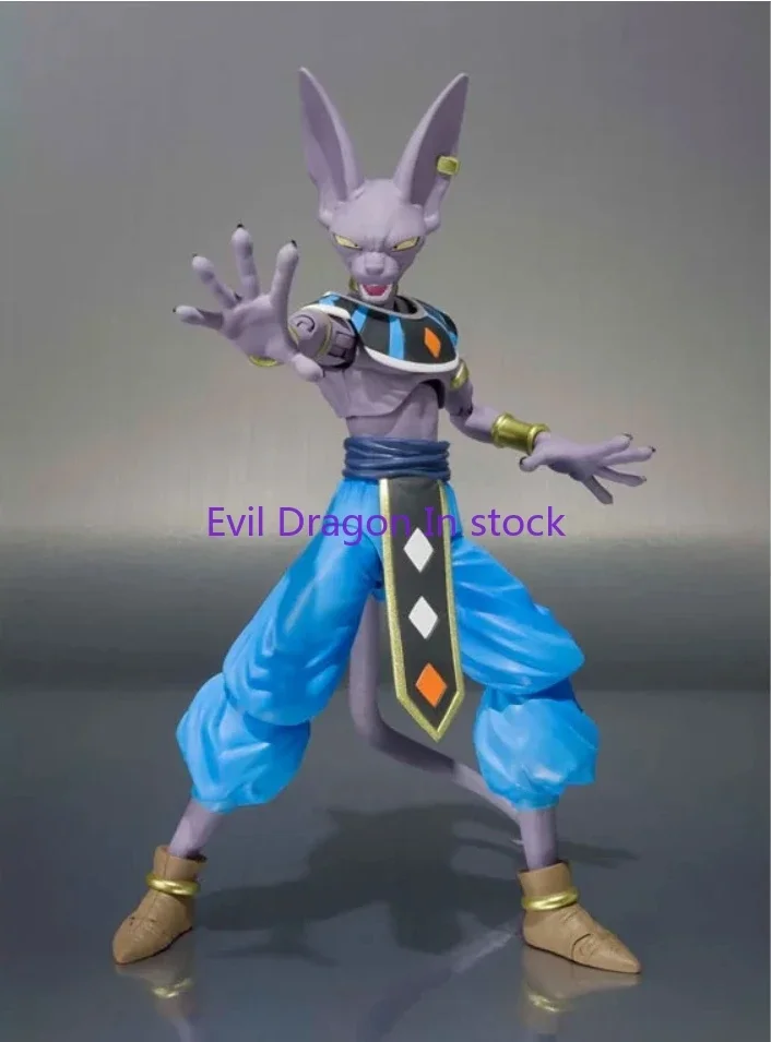 100% Original Bandai SH Figuarts SHF Beerus Dragon Ball Super Anime Action Collection Figures ของเล่น Figura ในสต็อก