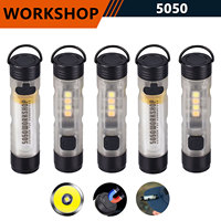 1-5 Packs Ultra-Portable 5050 LED Key Light - Clip-On Mini Flashlight with Ambient Mode for Camping, Workshop & Power Outages