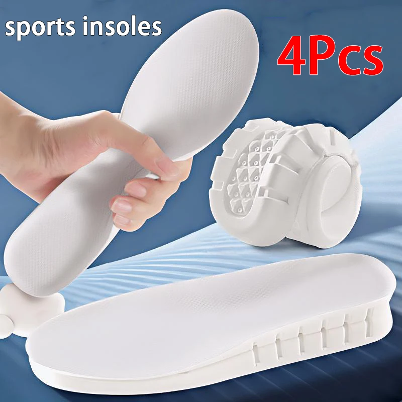 

Белые спортивные стельки из ЭВА. Дышащая амортизирующая стелька. Мужские и женские подушечки для обуви. 2 шт./4 шт.
