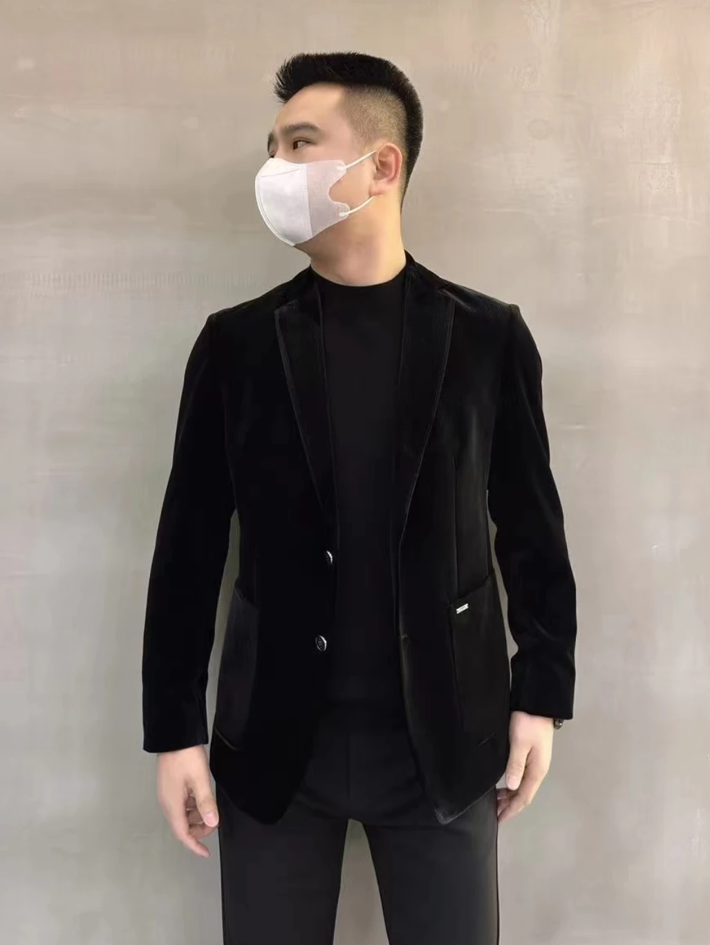 

Мужской модный удобный полосатый пиджак: новинка весеннего сезона, универсальный, элегантный, повседневный, деловой стиль