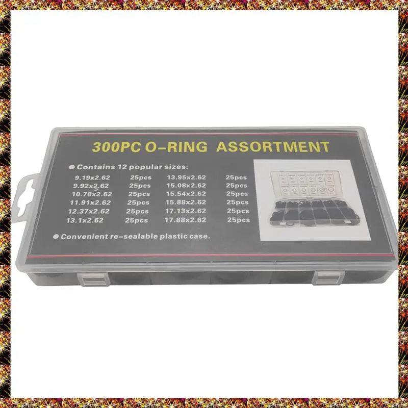 BTCL 300PCS O-Ring NBR Washer Kit For Plumbers Garages Pumps O-Ring Classification Kit