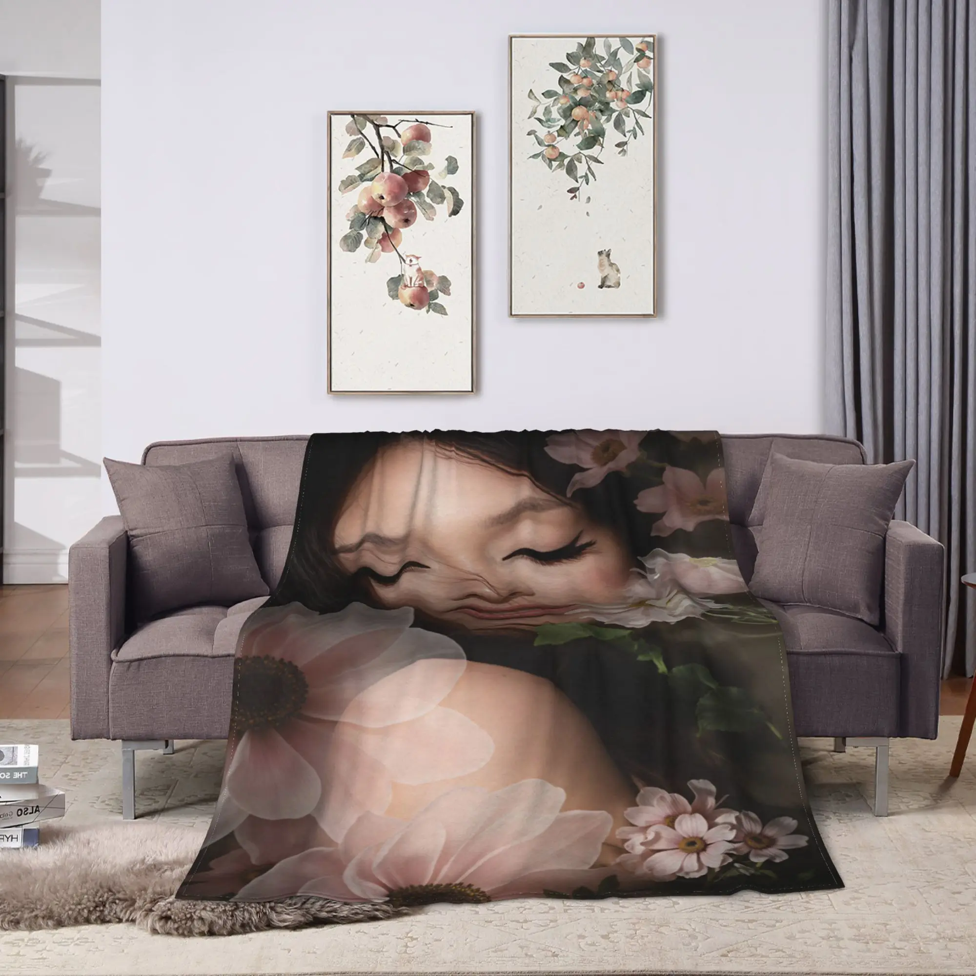 Ariana Grande Plush Blankets Child  Flannel Throw Blanket For Outdoor Super Soft Custom Quality Bedspread Birthday Present
