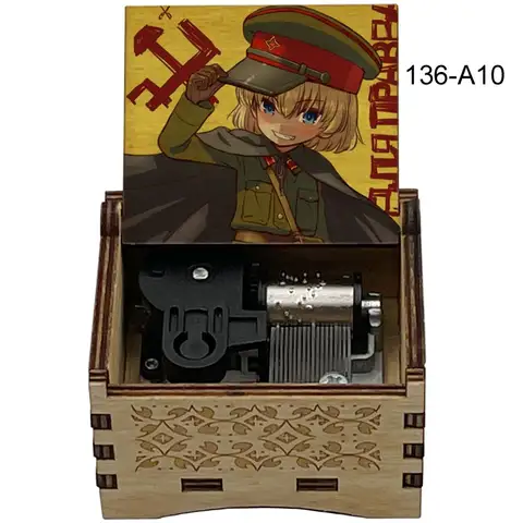 Drewniana pozytywka Katyusha, Катюша klasyczna pieśń radziecka, możliwość personalizacji nadrukiem zdjęć, prezent dla rosyjskich przyjaciół i rodziny