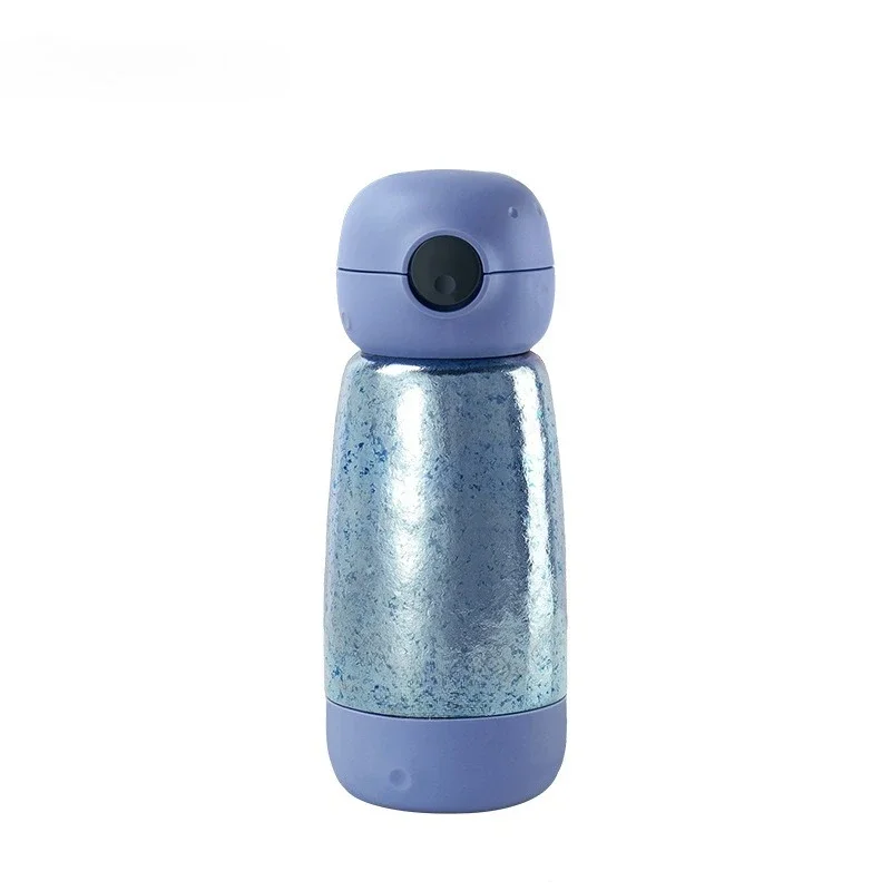 Pure Titanium Planet  Children's Vacuum Thermos  with Strap  Double Cover Student Health Water