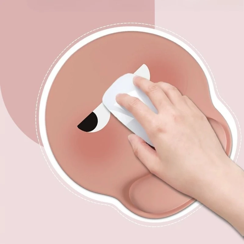 

New Style Cute Emoticon Wrist Guard Mouse Pad Office Laptop Universal Mouse Pad Desktop Decoration Office Study Supplies