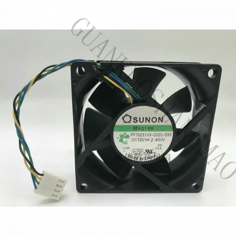 HJY 1 PCS SUNON Fan PF70251VX-Q02U-S99 DC12V 2.46W 4 Pin 7025 7CM Cooling Fan
