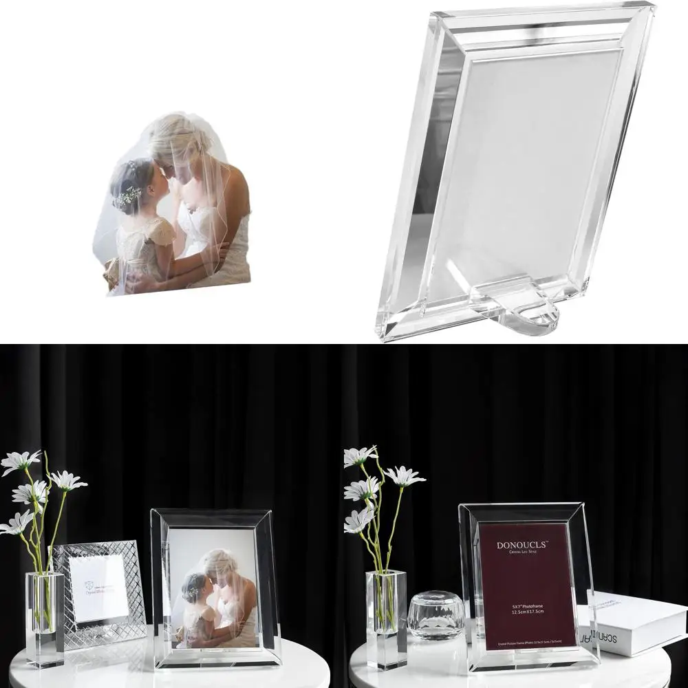 

Фоторамка для свадебных фотографий 5x7 дюймов, настольная, для фото 5x7, в комплекте подарочная коробка