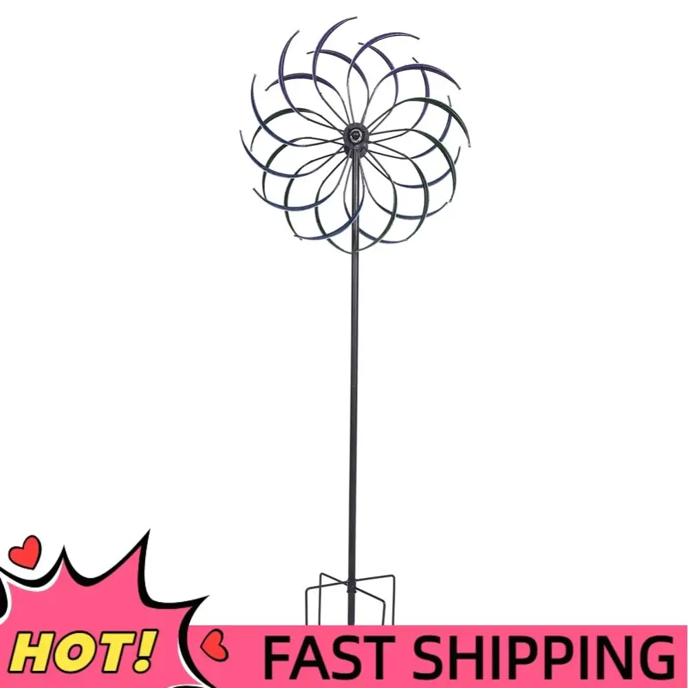 

Железная ветряная мельница, двухслойная уличная ветроуловитель, износостойкая ветряная мельница, орнамент для украшения двора, аксессуары, инструмент